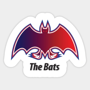 Bat icon illustration on white background Sticker